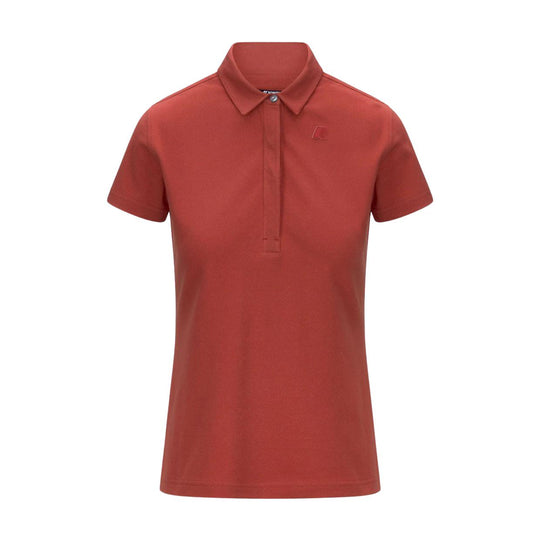 Polo Donna K-Way Amedea Pique Rosso