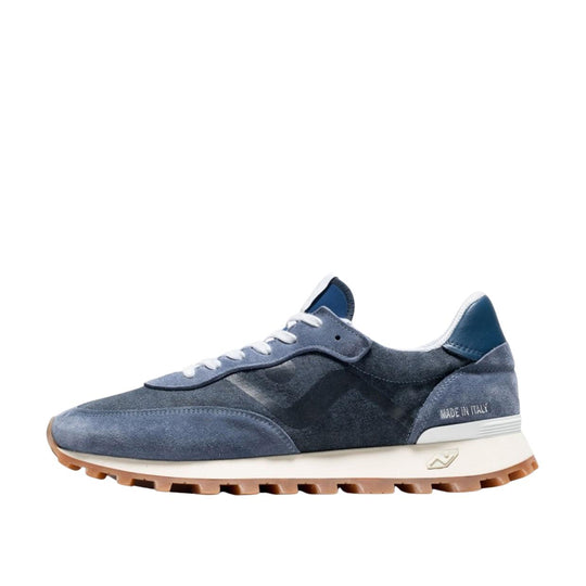 Sneakers Uomo Nomap Society Veloce Washed Blu/Avio