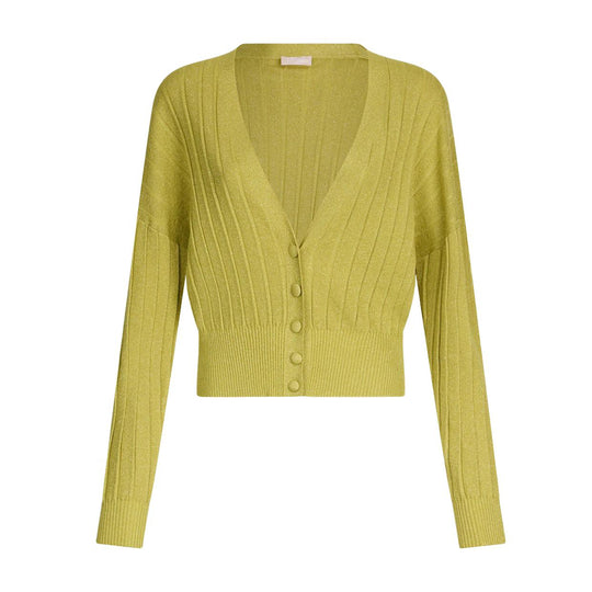 Damen-Cardigan Liu-Jo Lurex Grün
