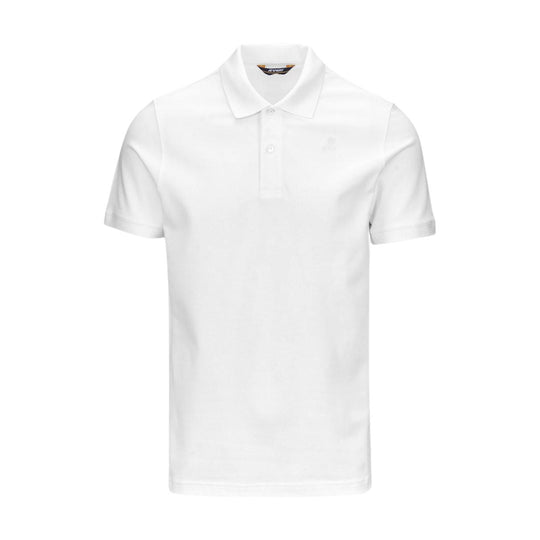 Polo Uomo K-Way Amedee Pique Bianco