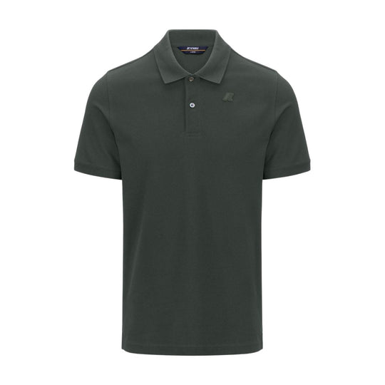 Polo Uomo K-Way Amedee Pique Verde Scuro
