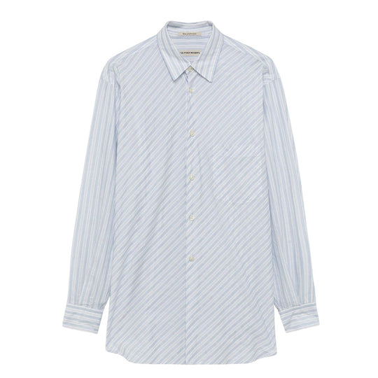 Camicia Donna Roy Roger'S Garcon Shirt Bianco/Celeste