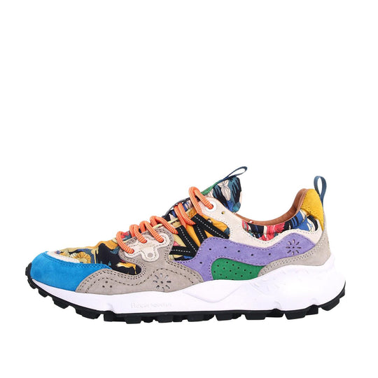 Sneakers Donna Flower Mountain Yamano 3 Azzurro Multicolor
