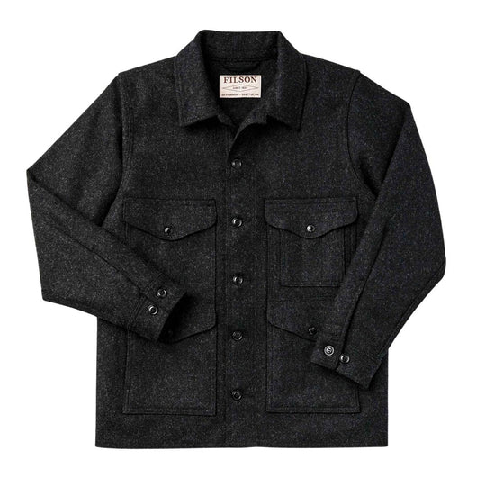 Giubbino Uomo Filson Mackinaw Wool Cruiser Grigio Scuro