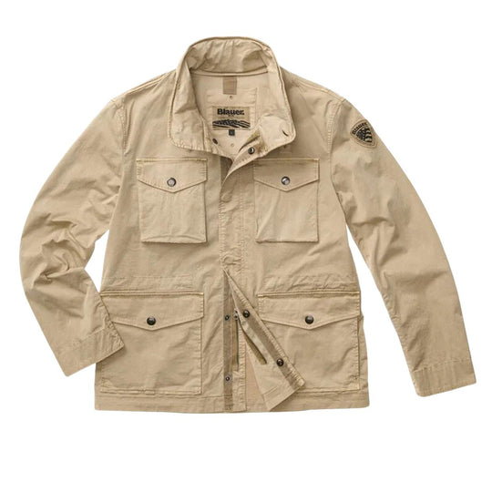 Giubbino Uomo Blauer Field Jacket Beige