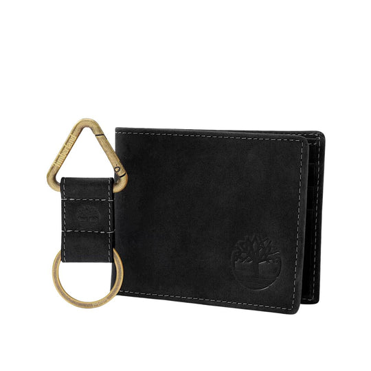 Portafogli Uomo Timberland Billfold Wallet & Key Fob Nero