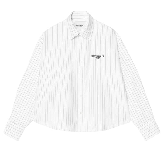 Camicia Donna Carhartt W' L/S Cassel Stripe Bianco/Nero