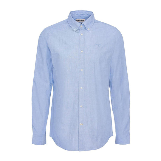 Camicia Uomo Barbour Crest Poplin Celeste
