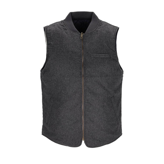 Gilet Uomo Bl'Ker Owl Wool Reversibile Grigio