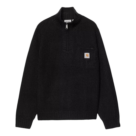 Maglia Uomo Carhartt Wip Detroit Half Zip Sweater Nero