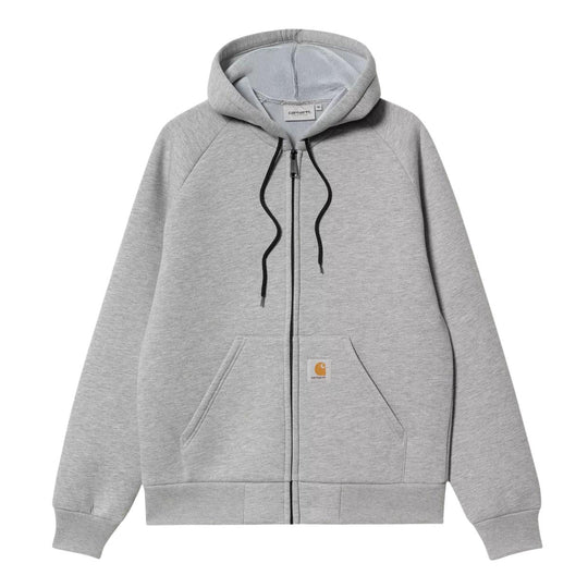 Felpa Uomo Carhartt Car-Lux Jacket Grigio Melange/Grigio