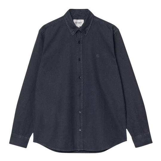 Carhartt WIP Men's L/S Bolton Shirt Dark Blue