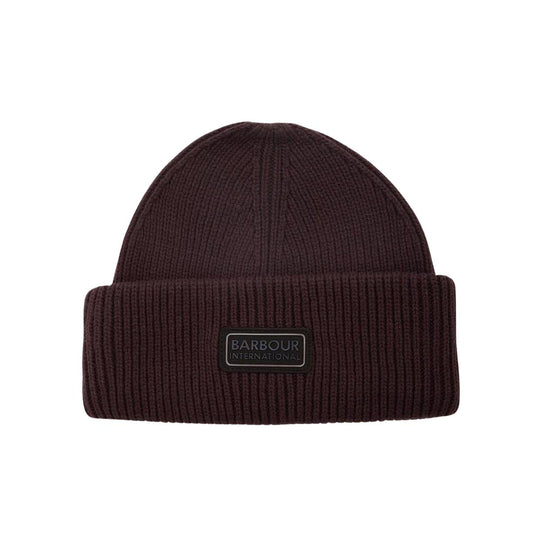 Men's Hat Barbour International Craywell Beanie Hat Brown