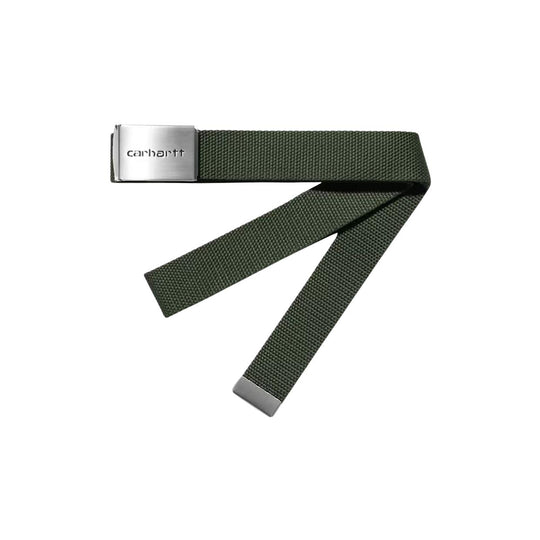 Cintura Unisex Carhartt Clip Belt Chrome Verde