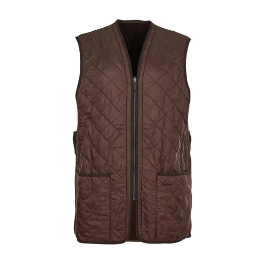 Gilet Uomo Barbour Polarquilt Zip-In Marrone