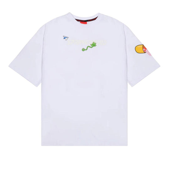 T-Shirt Uomo Sprayground Wtf Skull Bianco