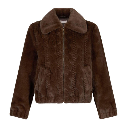 Giubbino Donna LIU-JO Bomber Fur Marrone