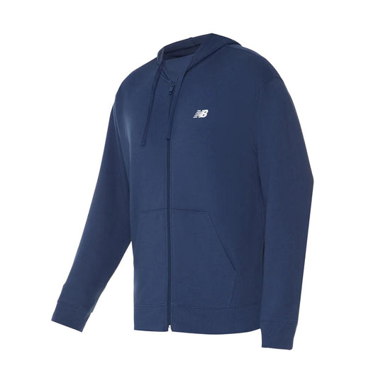Herren-Sweatshirt New Balance Sport Essentials mit durchgehendem Reißverschluss Blau