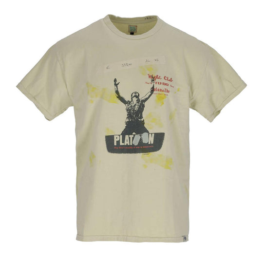 T-Shirt Uomo Mr. Hot Dog Platoon Bianco Sporco