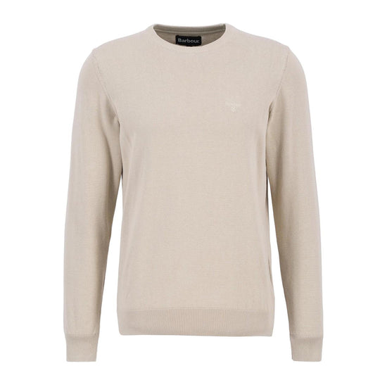 Men's Sweater Barbour Pima Cotton Crew Cream