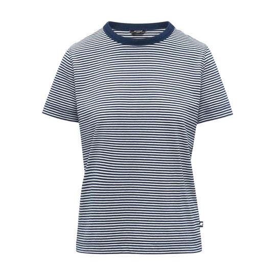 T-Shirt Donna K-Way Elodie Slimline Jersey Bianco/Blu