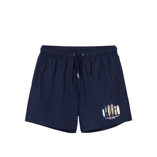 Herren Kostüm Colmar Surf Druck Blau