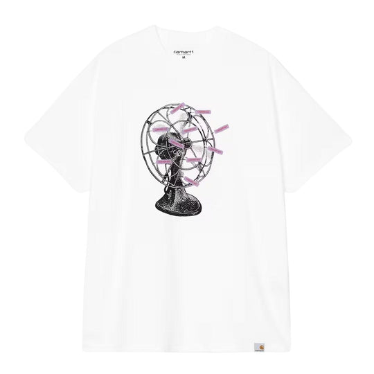 T-Shirt Uomo Carhartt Wip S/S Fan Bianco