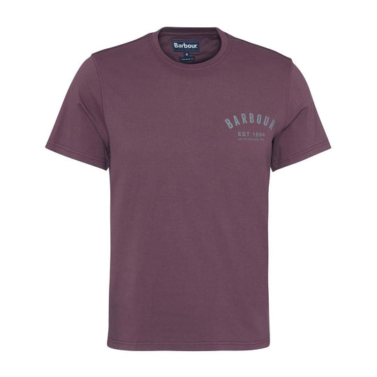 T-shirt Herren Barbour Preppy Pflaume
