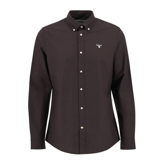Camicia Uomo Barbour Oxford Tailored Marrone
