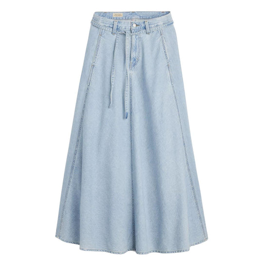 Gonna Donna Levi'S Xl Lightweight Denim Chiaro