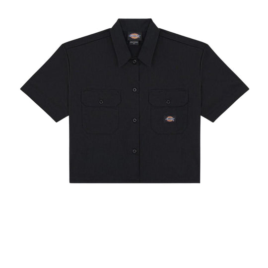 Women's Dickies Crop Shirt Black