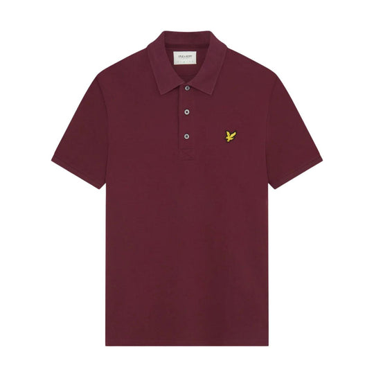 Polo Uomo Lyle & Scott Logo Bordeaux