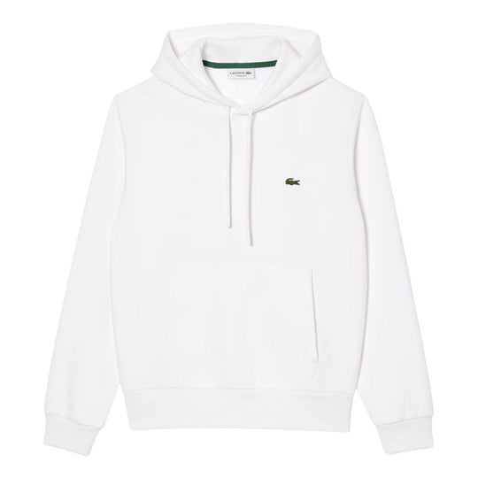 Felpa Uomo Lacoste Cappuccio Pile Bianco