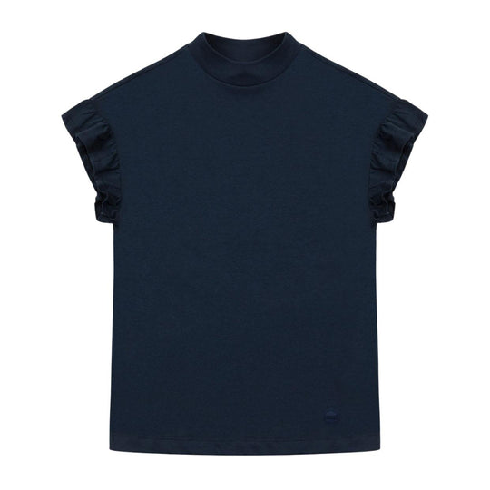 T-Shirt Damen Colmar Rüschen Blau