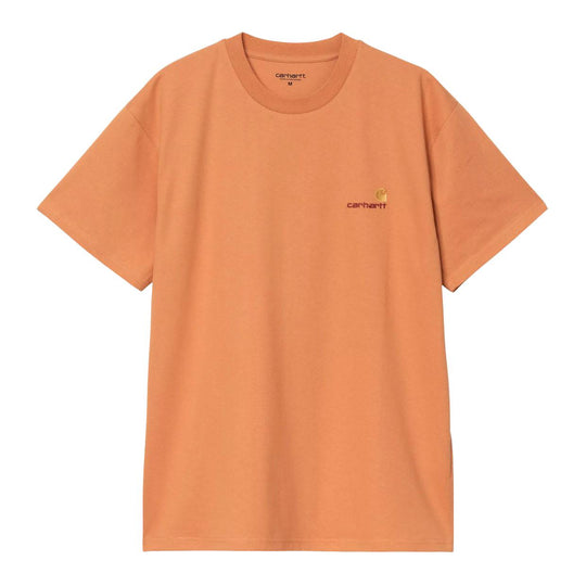 T-shirt Uomo Carhartt WIP S/S American Script Arancione