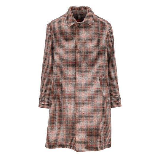 Men's Baracuta Paul Virgin Wool Coat Gray Multicolor