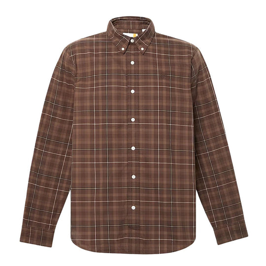 Camicia Uomo Timberland Quadri Marrone