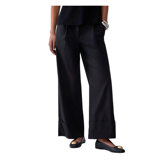 Pantalone Donna Liu-Jo Panta Palazzo Con Pence Nero