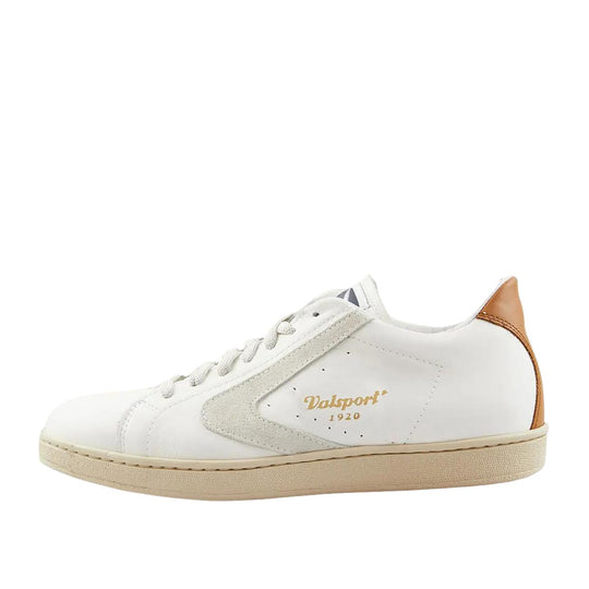 Sneakers Uomo Valsport Tournament Mix Bianco Panna / Cognac