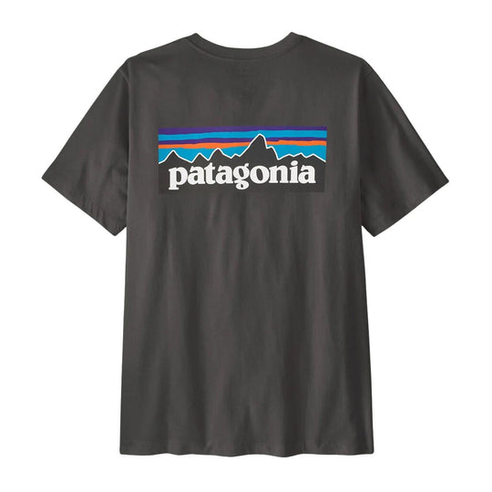 T-Shirt Uomo Patagonia P-6 Logo S/S Asfalto