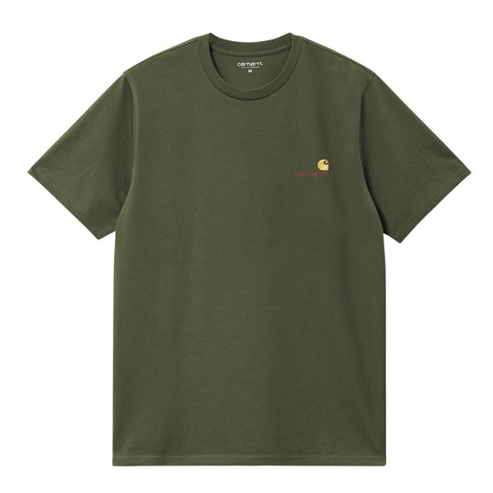 T-shirt Uomo Carhartt WIP S/S American Script Verde