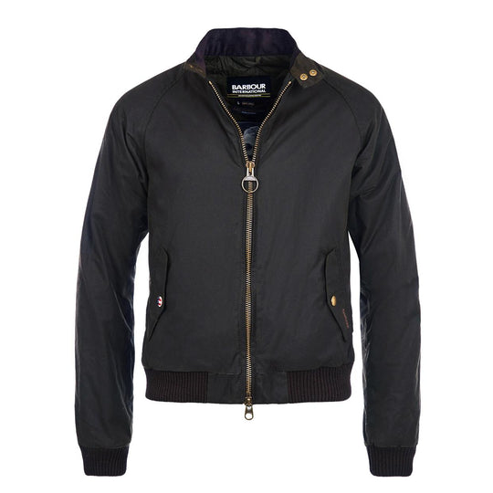 Giubbino Uomo Barbour International Merchant Wax (Steve McQueen) Verde