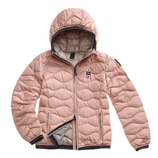 Piumino Donna Blauer Onde Camelia Rosa