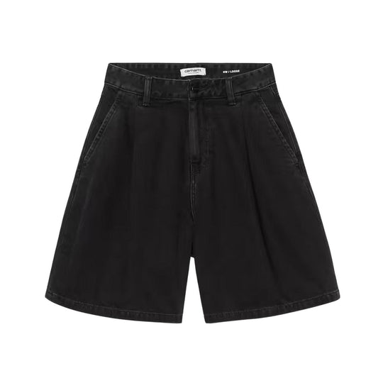 Bermuda Donna Carhartt W' Alta Short Pence Nero Lavato