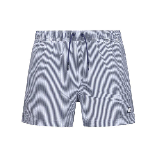 Costume Uomo K-Way Hazel Mid Stripes Blu / Bianco