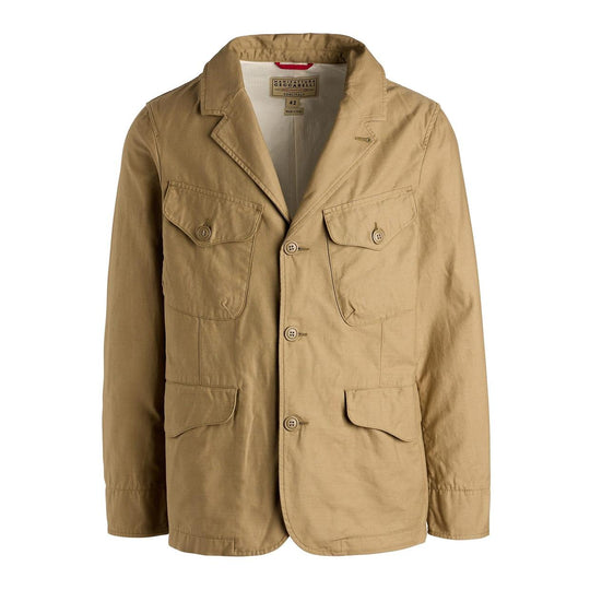 Herrenjacke Manifattura Ceccarelli Bush Jacke Beige