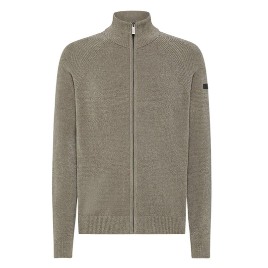 Samt Vollreißverschluss Strick