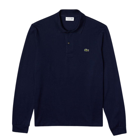 Polo Lacoste Classic Fit Maniche Lunghe Blu