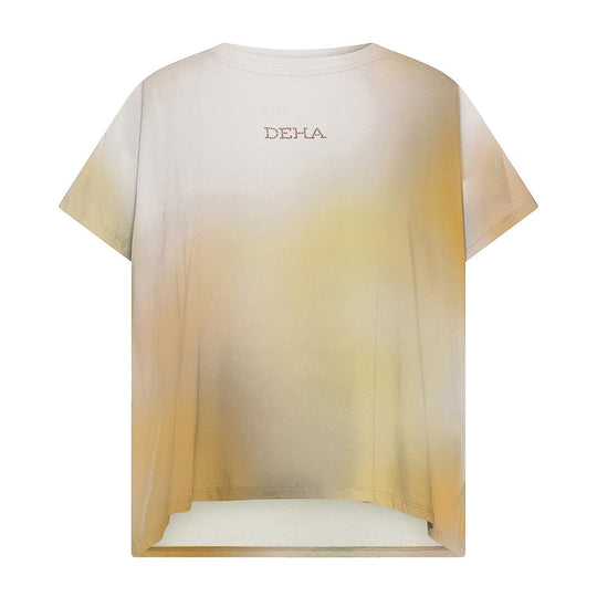 T-Shirt Donna Deha All-Over Beige Multicolor