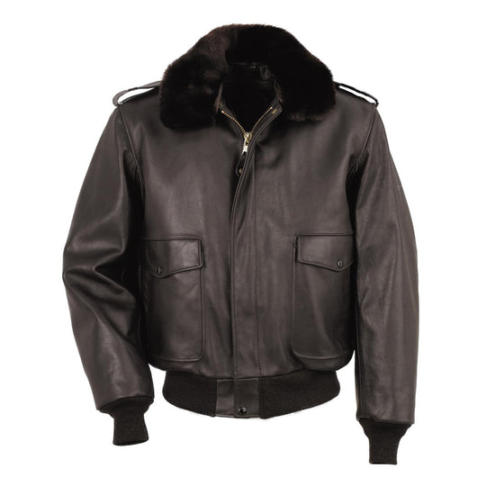 Giubbino Uomo Schott Aviatore Made In Usa Marrone